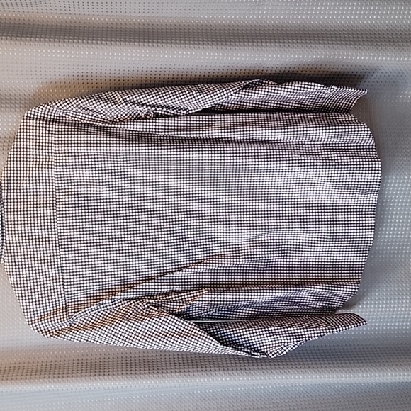 NWOT Michael Strahan Houndstooth Button Up Shirt Size L 17-17.5 - Picture 5 of 5